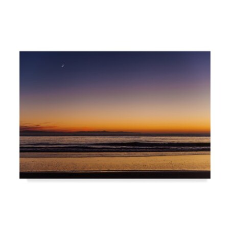 Trademark Fine Art Chris Moyer 'Moonrise Sunset' Canvas Art, 30x47 ALI41380-C3047GG